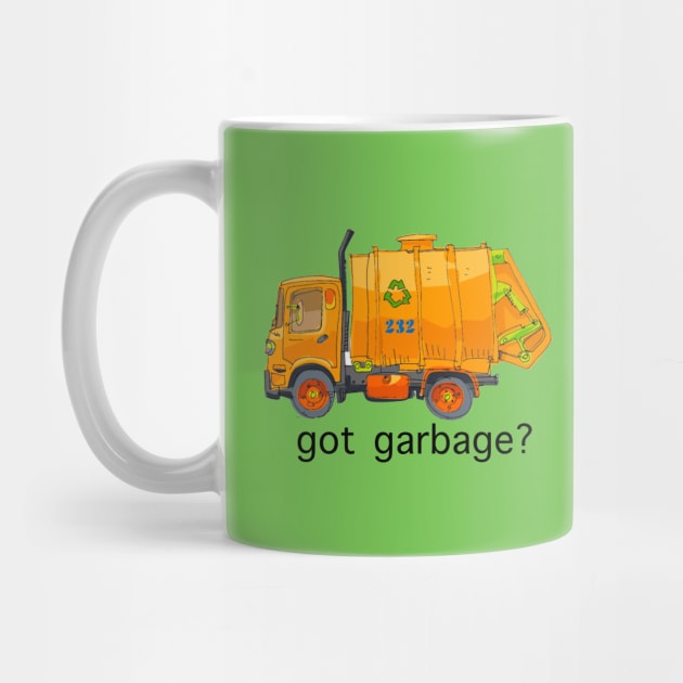 Garbage Truck by Happy Art Designs